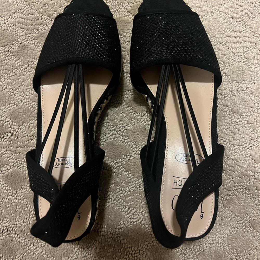 IMPO Taedra Espidrille Wedge Sandal, Size 9 .New without box FREE SHIP